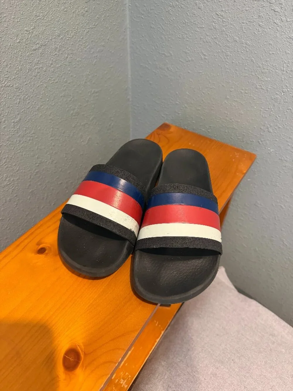 Gucci Red White and Blue Slides